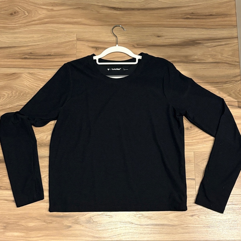 Black Long Active Top